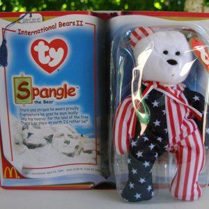 Ty Beanie Babies Spangle The Bear International Bears II McDonalds 2000 New Rare